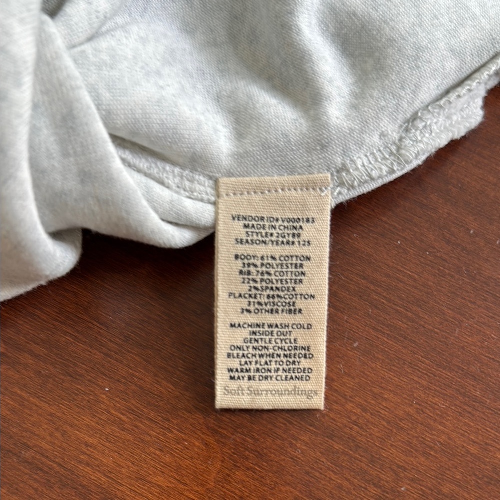 Soft Surroundings Gray Cuddle Pullover - Picture 7 of 7